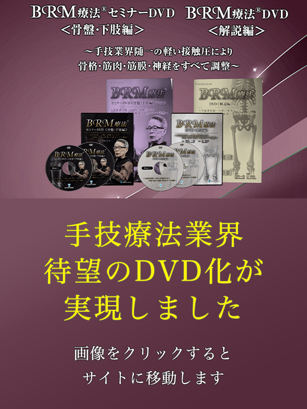 BRM療法セミナーDVD＜骨盤・下肢編＞ ×BRM療法DVD＜解説編＞　吉田邦生合計して以下をお送りします